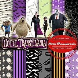 Kit Imprimible Fondos Pack Clipart - Hotel Transylvania
