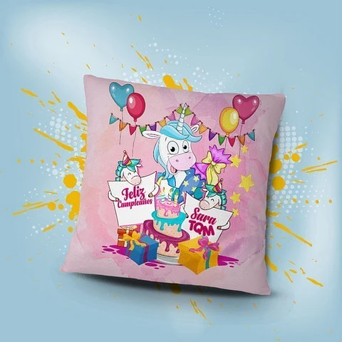 Plantillas Familia Almohadas Sublimación Psd