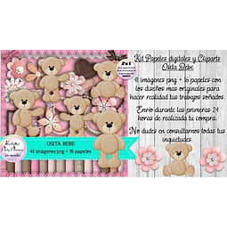 Papeles Fondos Y Cliparts Imagenes Png Osita Osa Bebe