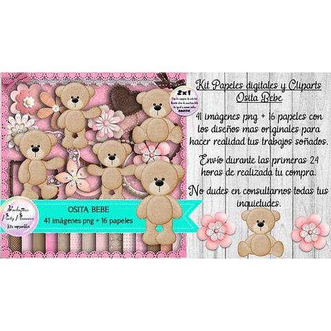 Papeles Fondos Y Cliparts Imagenes Png Osita Osa Bebe