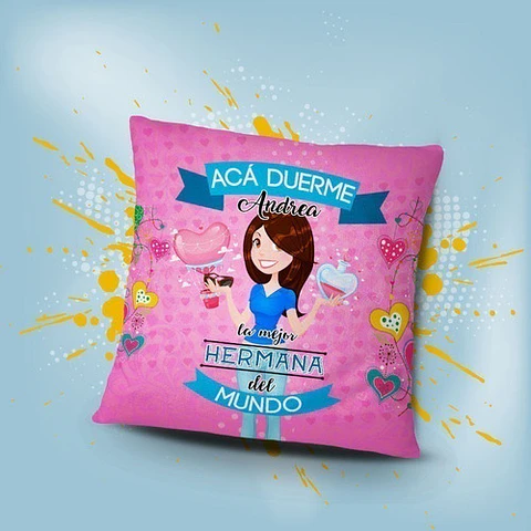 Plantillas Familia Almohadas Sublimación Psd