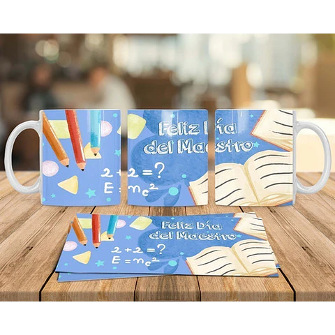 Plantillas Sublimación Tazas - Día Del Maestro #4