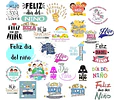 1700 Vectores Frases: Vinilos Sublimacion Tazas Plotter