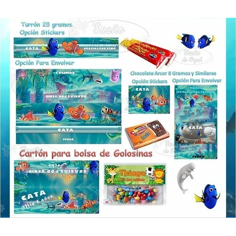 Kit Imprimible Buscando A Dory Nemo Editable