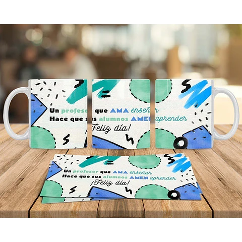 Plantillas Sublimación Tazas - Día Del Maestro #4