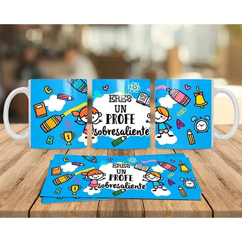 Plantillas Sublimación Tazas - Día Del Maestro #4
