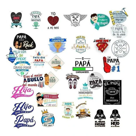 50 Vectores Frases Día Del Padre Vinilos Sublimacion Tazas
