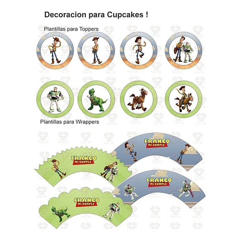 Kit Imprimible Toy Story Editable