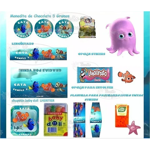 Kit Imprimible Buscando A Dory Nemo Editable
