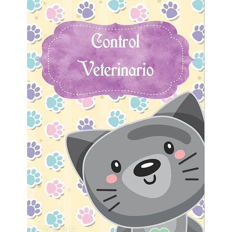 Kit Imprimible 5 Libretas Control Veterinario Mascotas / Ppt