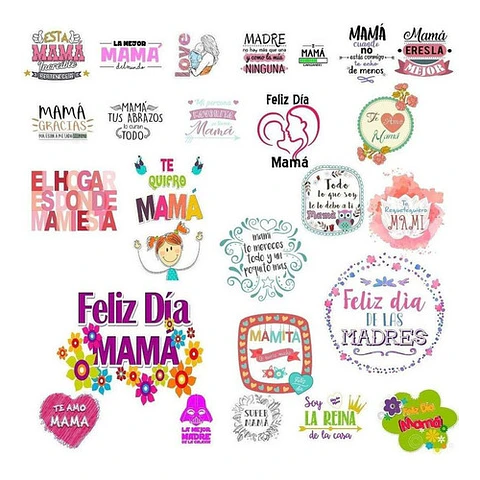 80 Vectores Frases Día De La Madre Vinilos Sublimacion Tazas