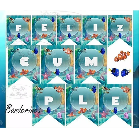 Kit Imprimible Buscando A Dory Nemo Editable