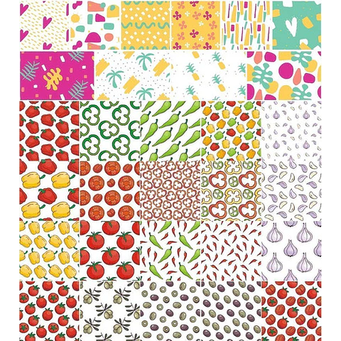 Patterns Vectorizados Megapack - Patrones En Vectores & Png 
