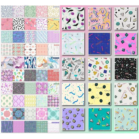 Patterns Vectorizados Megapack - Patrones En Vectores & Png 