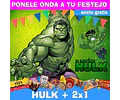 Kit Imprimible Increible Hulk Editable 