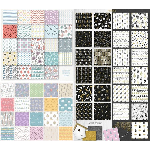 Patterns Vectorizados Megapack - Patrones En Vectores & Png 