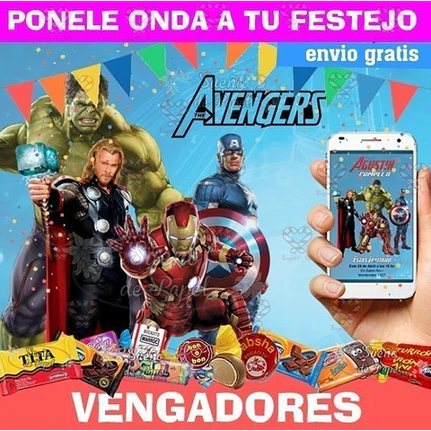 Kit Imprimible Vengadores Avengers Editable
