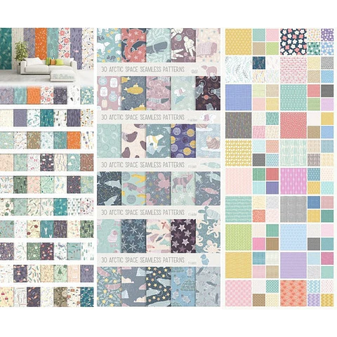 Patterns Vectorizados Megapack - Patrones En Vectores & Png 