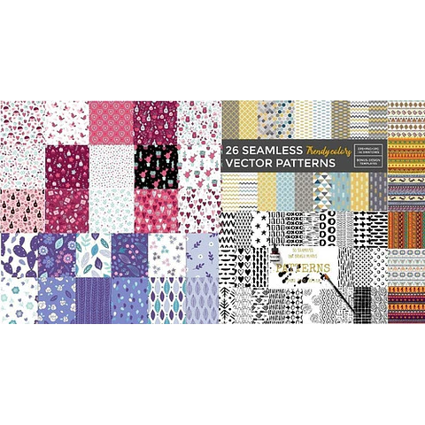 Patterns Vectorizados Megapack - Patrones En Vectores & Png 