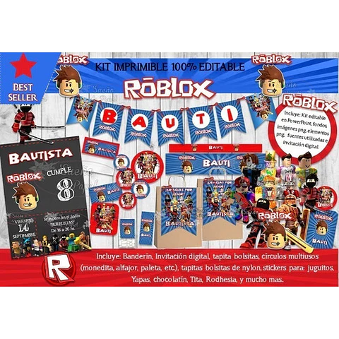 Kit Imprimible Roblox Editable