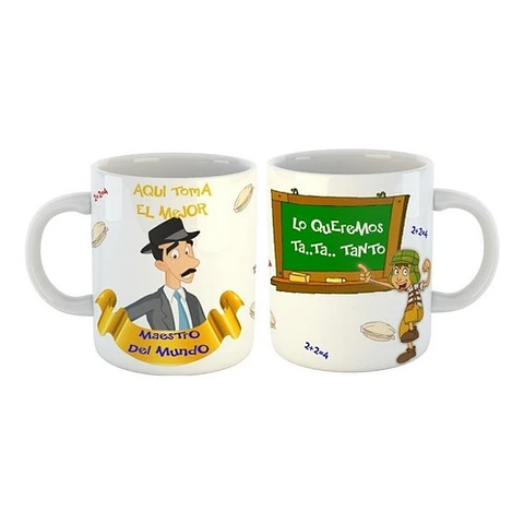Pack + 60 Plantillas Sublimación Tazas - Día Del Maestro