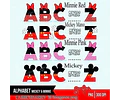 Kit Imprimible 4 Abecedarios De Mickey Y Minnie Ver Promo