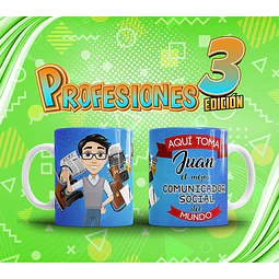 Profesiones Aquí Toma El Mejor Sublimacion Tazas Pack 3
