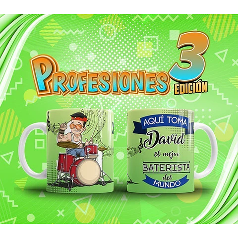 Profesiones Aquí Toma El Mejor Sublimacion Tazas Pack 3
