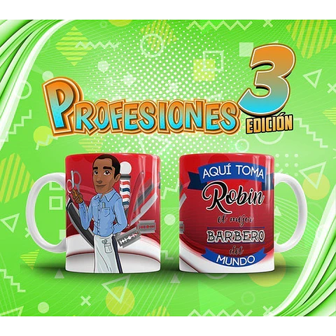 Profesiones Aquí Toma El Mejor Sublimacion Tazas Pack 3
