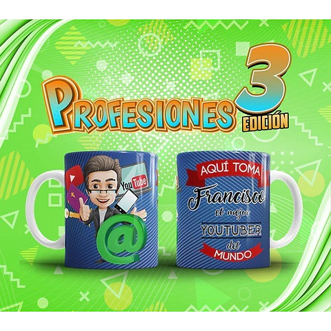 Profesiones Aquí Toma El Mejor Sublimacion Tazas Pack 3