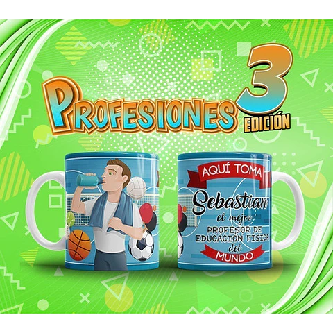 Profesiones Aquí Toma El Mejor Sublimacion Tazas Pack 3