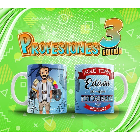 Profesiones Aquí Toma El Mejor Sublimacion Tazas Pack 3