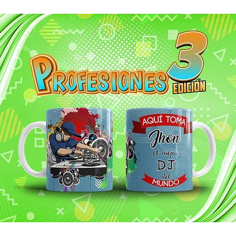 Profesiones Aquí Toma El Mejor Sublimacion Tazas Pack 3
