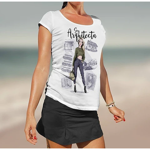 Plantillas Sublimación Remeras - Profesiones Mujer