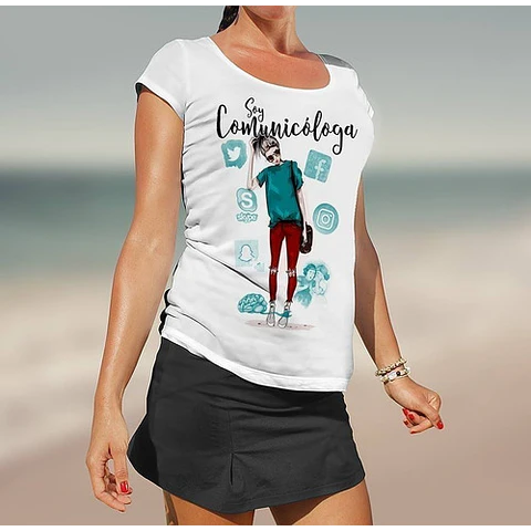 Plantillas Sublimación Remeras - Profesiones Mujer