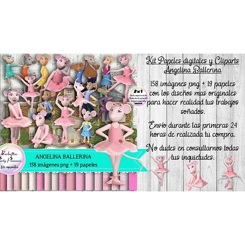 Papeles Fondos Y Cliparts Imagenes Png Angelina Ballerina