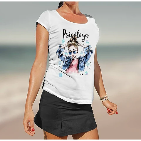 Plantillas Sublimación Remeras - Profesiones Mujer