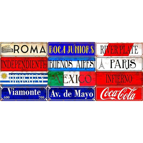 Plantillas Carteles Para Sublimar Chapas Vintage