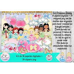 Imágenes, Elementos Y Papeles Princesas Disney