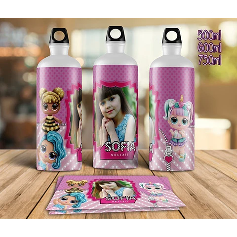 Plantillas Sublimación Botellas Termos - Diseños Infantiles