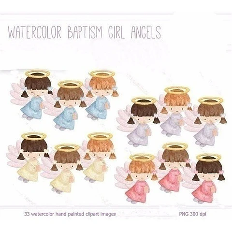 Kit Imprimible Bautismo 8 - 33 Imágenes Png