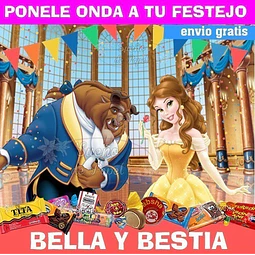 Kit Imprimible La Bella Y La Bestia Editable