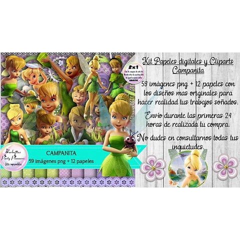 Papeles Fondos Y Cliparts Imagenes Png Campanita Tinkerbell