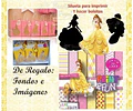 Kit Imprimible La Bella Y La Bestia Editable