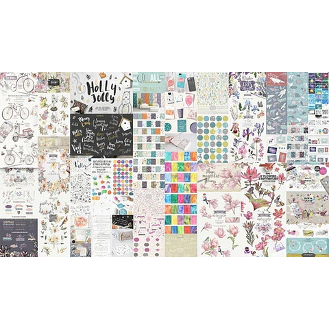 Kits Watercolor Cliparts De Moda Hiper Bundle 10k Files 32gb
