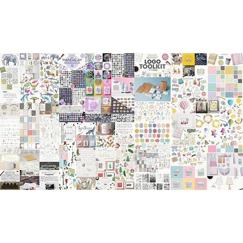 Kits Watercolor Cliparts De Moda Hiper Bundle 10k Files 32gb