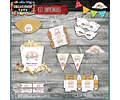 Kit Imprimible Candy Bar Unicornio Dorado El Mas Completo