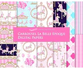 Cliparts Png Y Papeles Digitales Carrousel Rosa M25