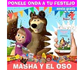 Kit Imprimible Masha Y El Oso Bosque Editable