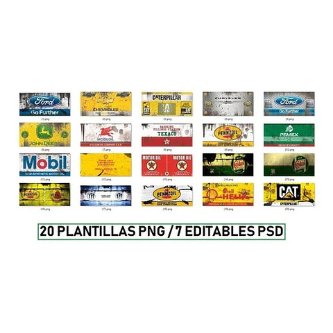 20 Plantillas Sublimación Tazas - Autos Aceite Mecánico